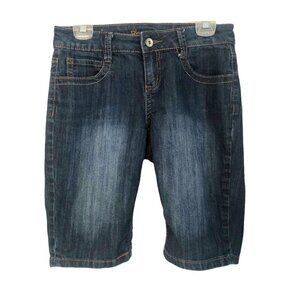 Revolution Bermuda Jean Shorts Med Wash  Ladies 27